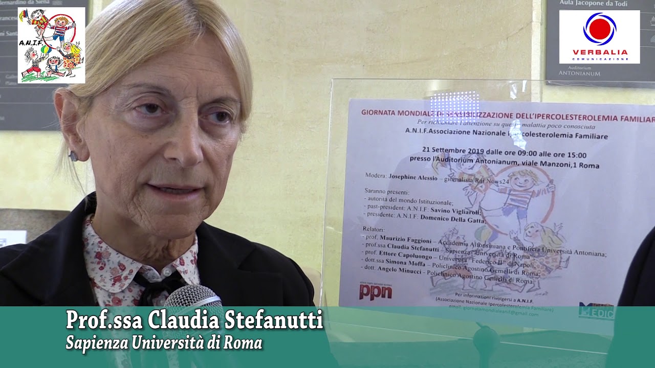 Giornata mondiale di sensibilizzazione dell’ipercolesterolemia familiare ROMA – Claudia Stefanutti